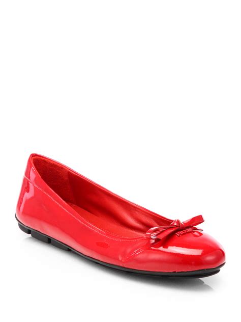 prada flats red|prada ballet flats for women.